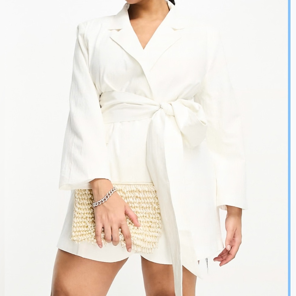 4th & Reckless Linen Blazer Dress